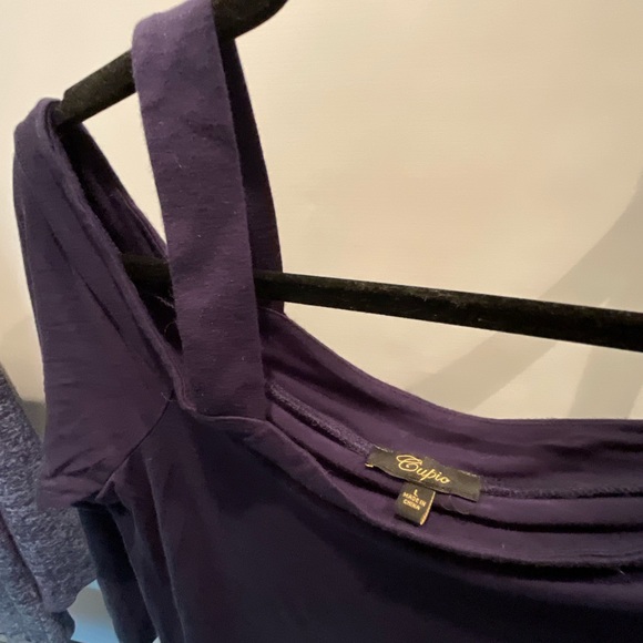 Navy 3-qtr blouses with BLUE COLDWATER CREEK lace V-neck & white Cami 4pc BUNDLE - Picture 7 of 15